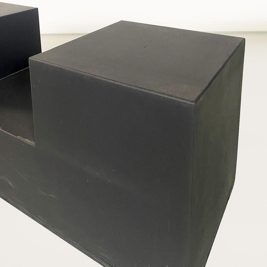 Moderne Tables basses en plastique noir Gli Scacchi par Mario Bellini pour B&B Italia 1971 en vente