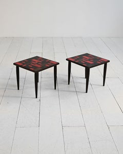 Small tables with mosaic tops, Japan 1960s