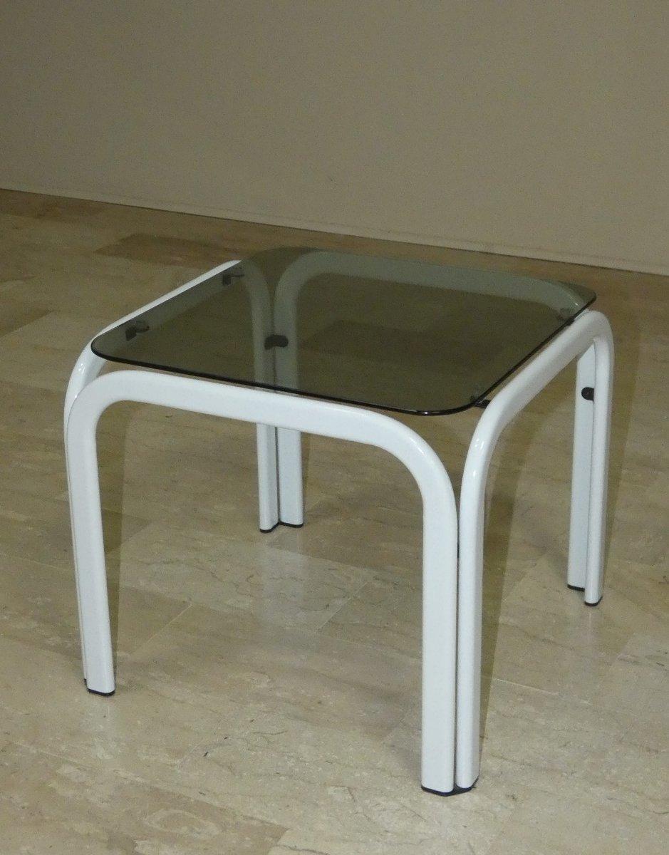 Tables basses vintage en métal et verre d'Ikea, années 1980 en vente 8