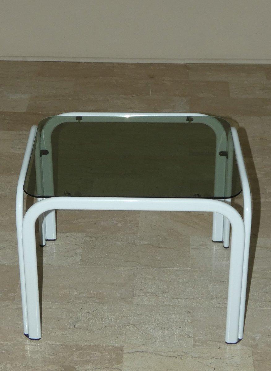 Tables basses vintage en métal et verre d'Ikea, années 1980 en vente 10