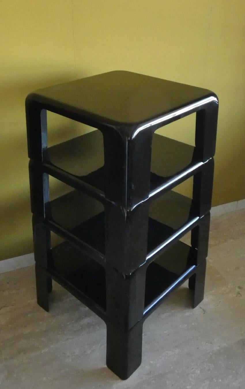 Quattro Gatti stackable coffee tables by Mario Bellini for C&B Italia For Sale 7