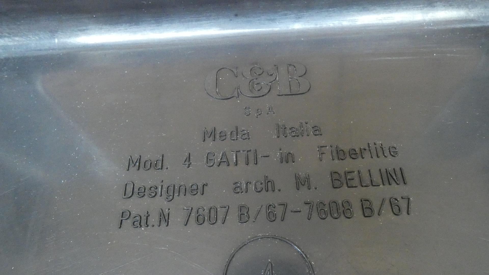 Quattro Gatti stackable coffee tables by Mario Bellini for C&B Italia For Sale 1