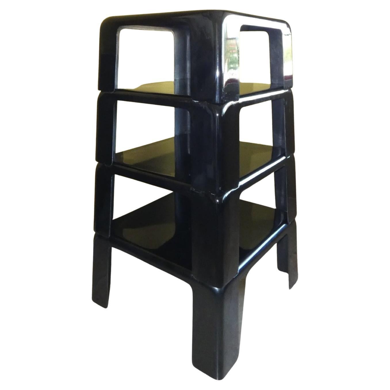 Quattro Gatti stackable coffee tables by Mario Bellini for C&B Italia For Sale