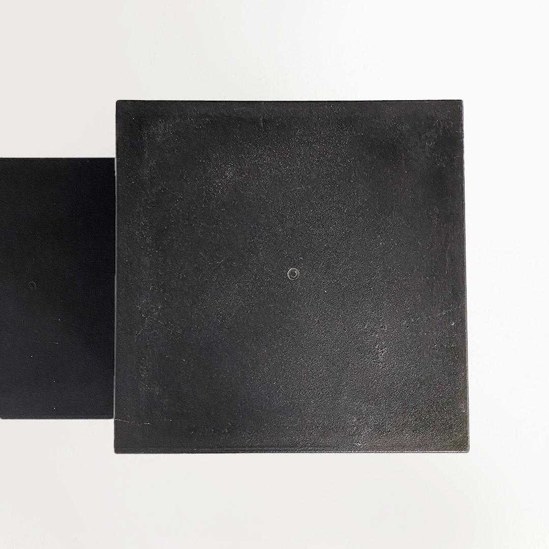 Black small tables from the Gli Scacchi series by Mario Bellini for B&B Italia, 1971 For Sale 7