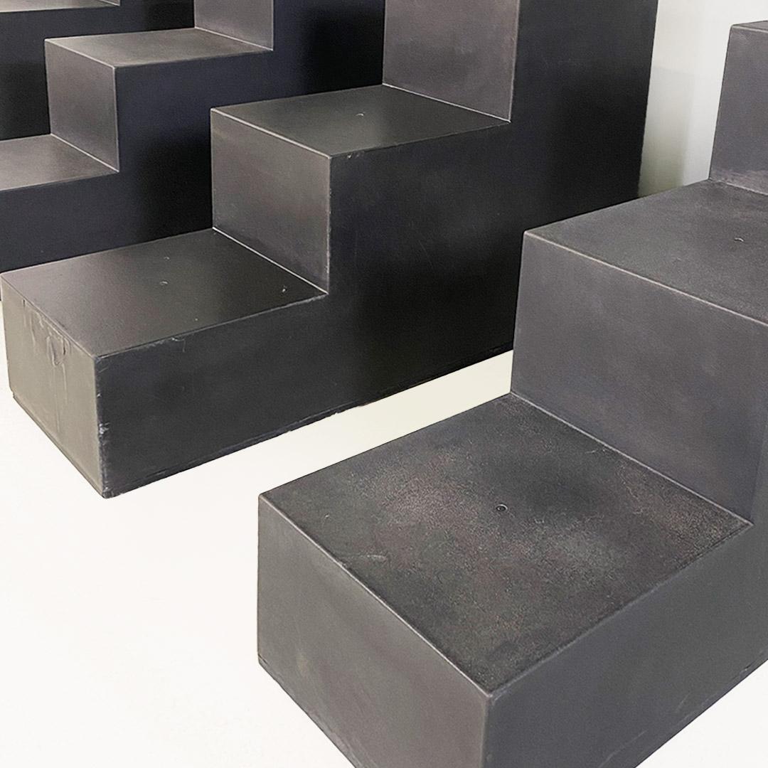 Mesas de centro negras modernas italianas Gli Scacchi de Mario Bellini para B&B, 1971 en venta 1