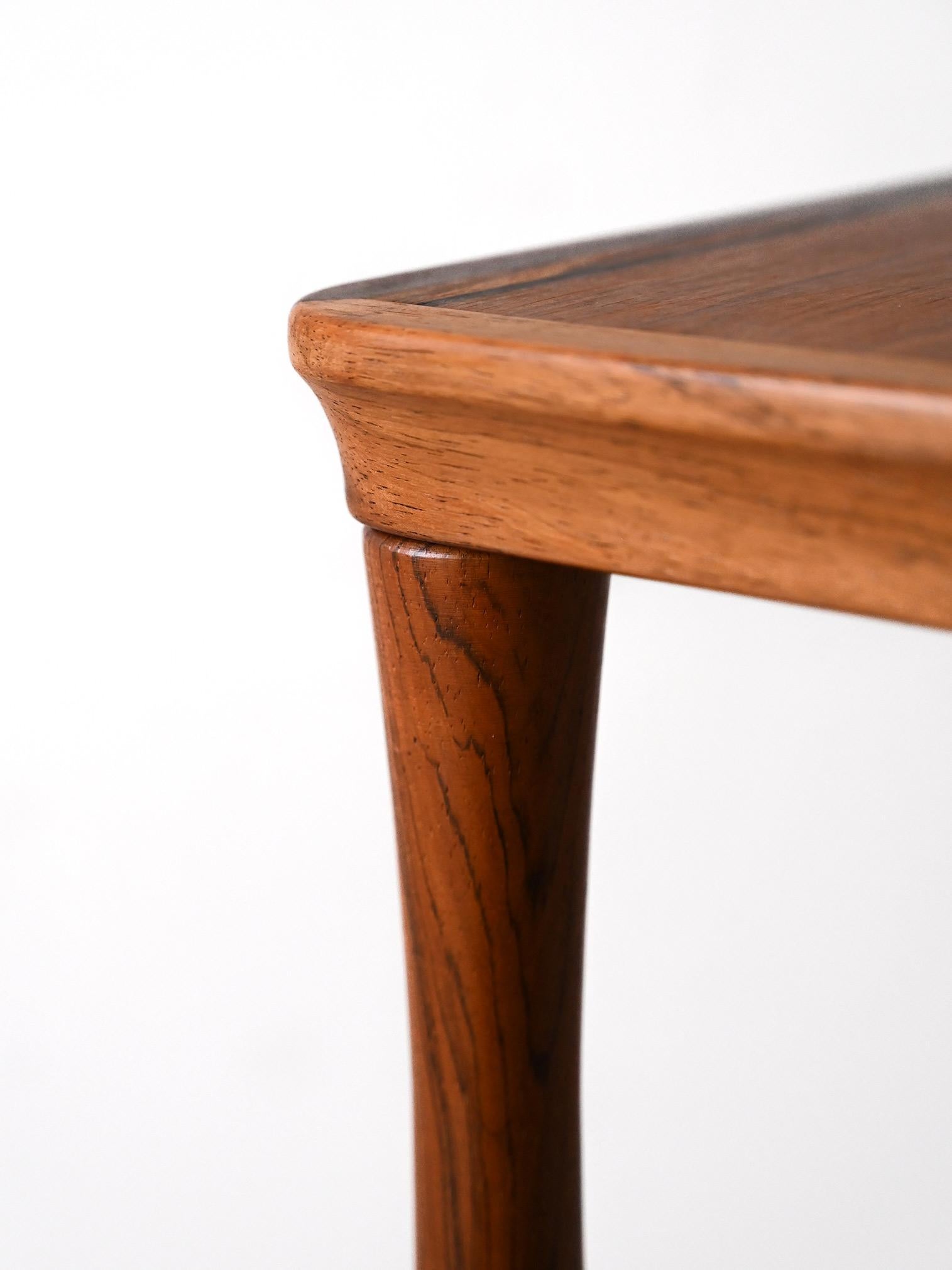 Scandinavian Rosewood Nesting Tables For Sale 3