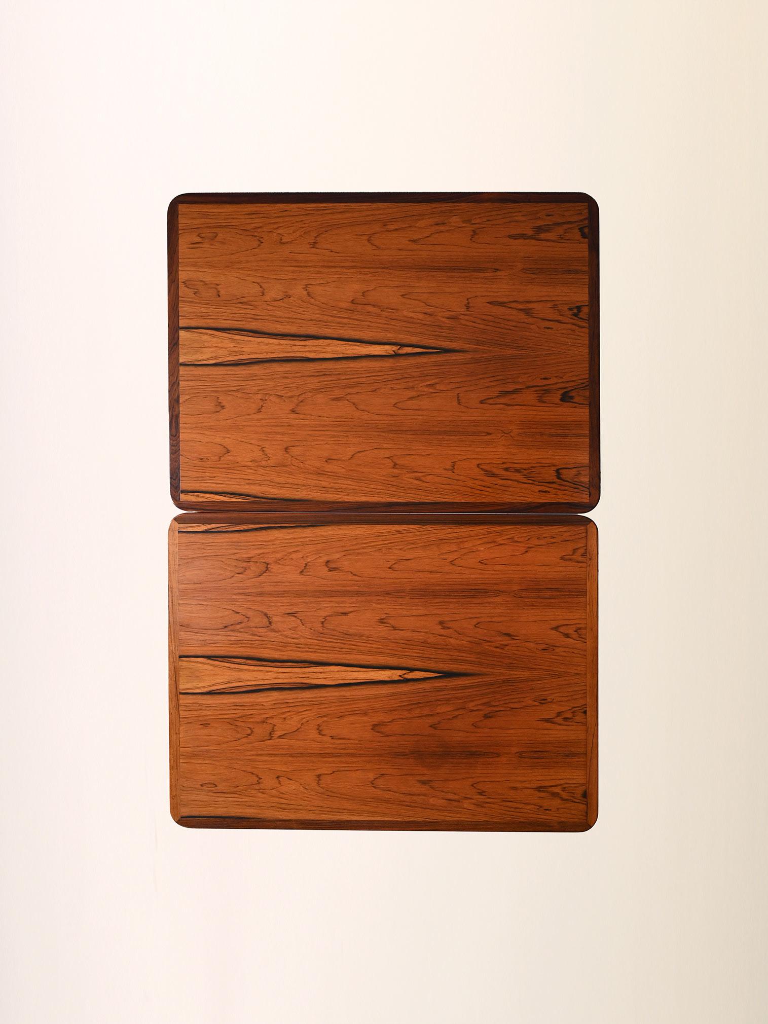 Scandinavian Rosewood Nesting Tables For Sale 5