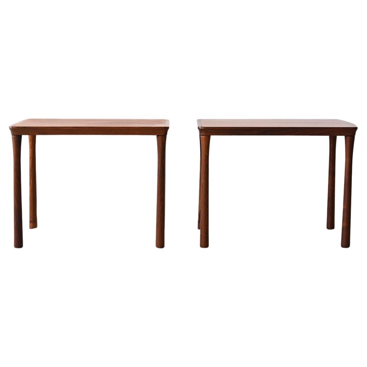 Scandinavian Rosewood Nesting Tables For Sale