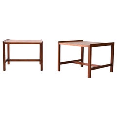 Swedish teak side tables