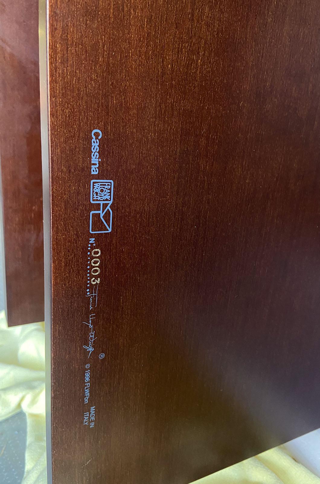 623 Lewis Coffee Table by Frank Lloyd Wright for Cassina For Sale 2