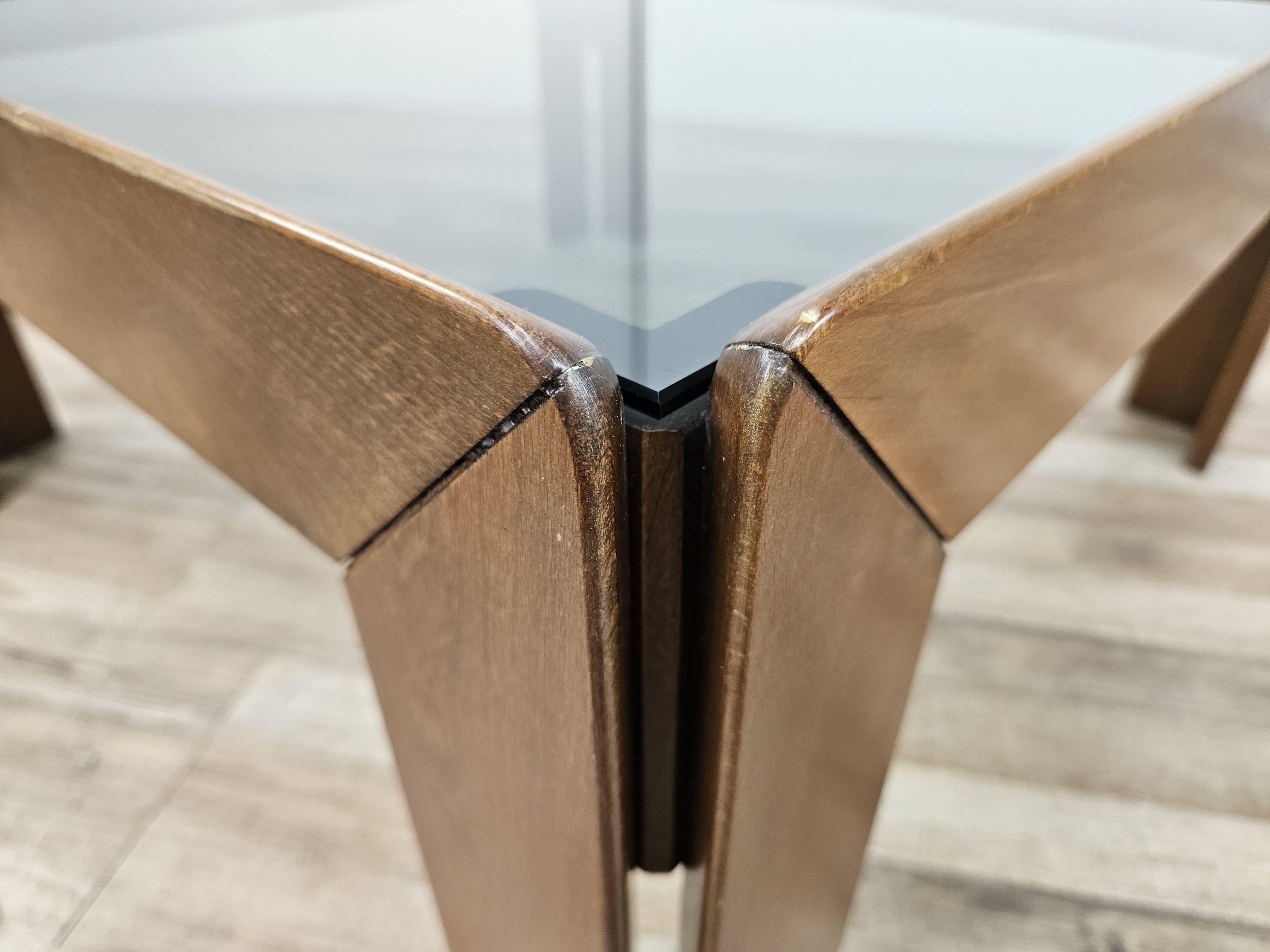 1960s coffee table attributed to Afra and Tobia Scarpa for Cassina For Sale 7