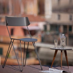 Apple Crystal coffee table in tempered glass and metal, contemporary design