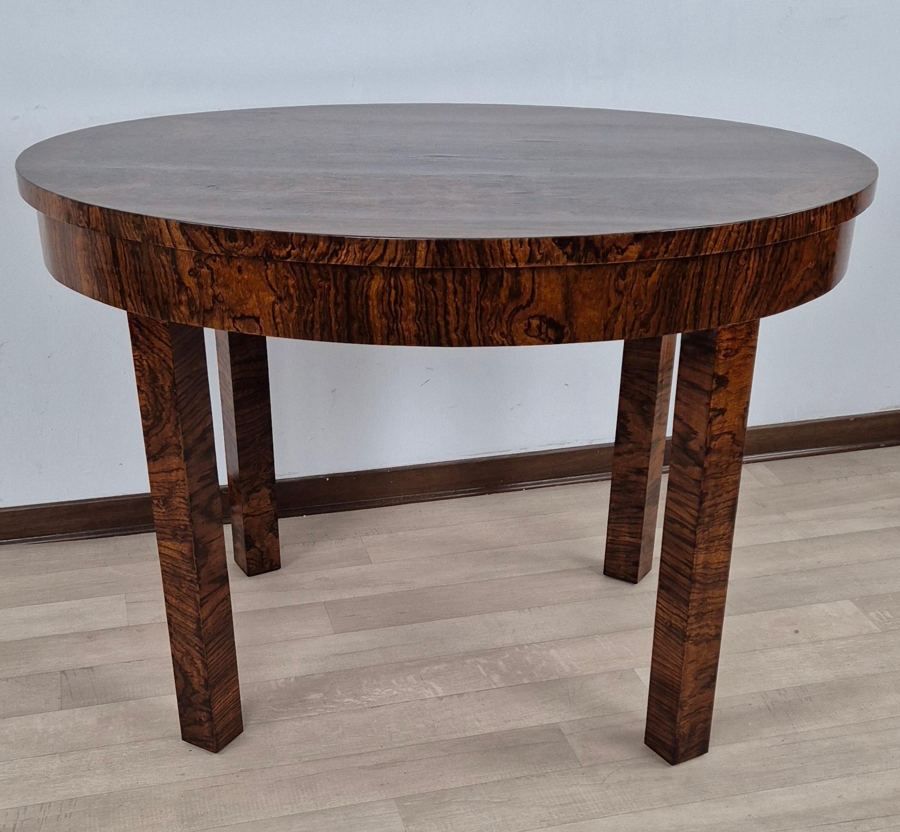 Oak Viennese Art Deco Side Table 1931