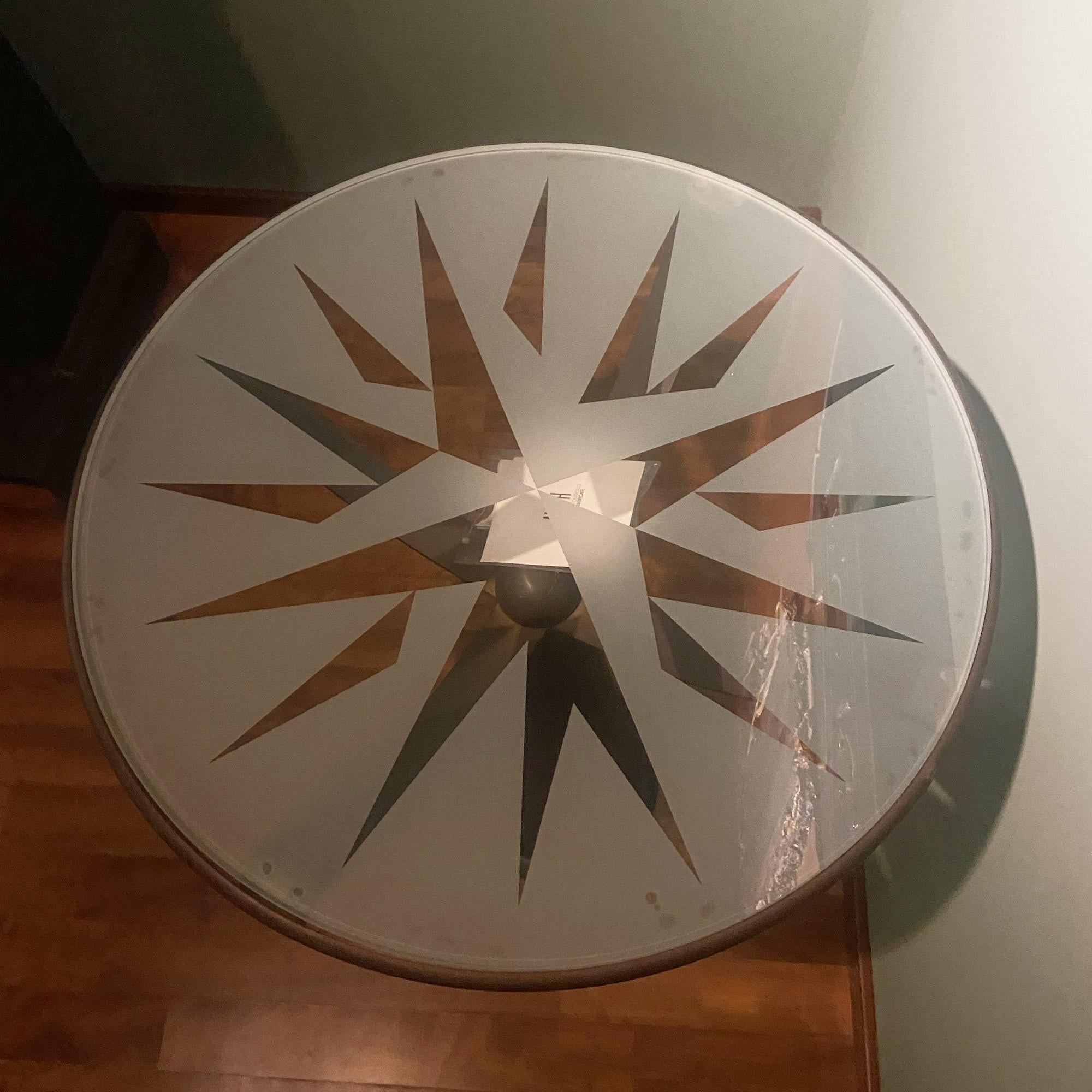 Tavolino Astrolabio design Oscar Tusquets e prodotto da Aleph-Driade nel 1988 (Aluminium) im Angebot