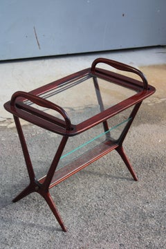 Coffee Bar Table with Tray and Magazine Holder Ico Parisi De Baggis