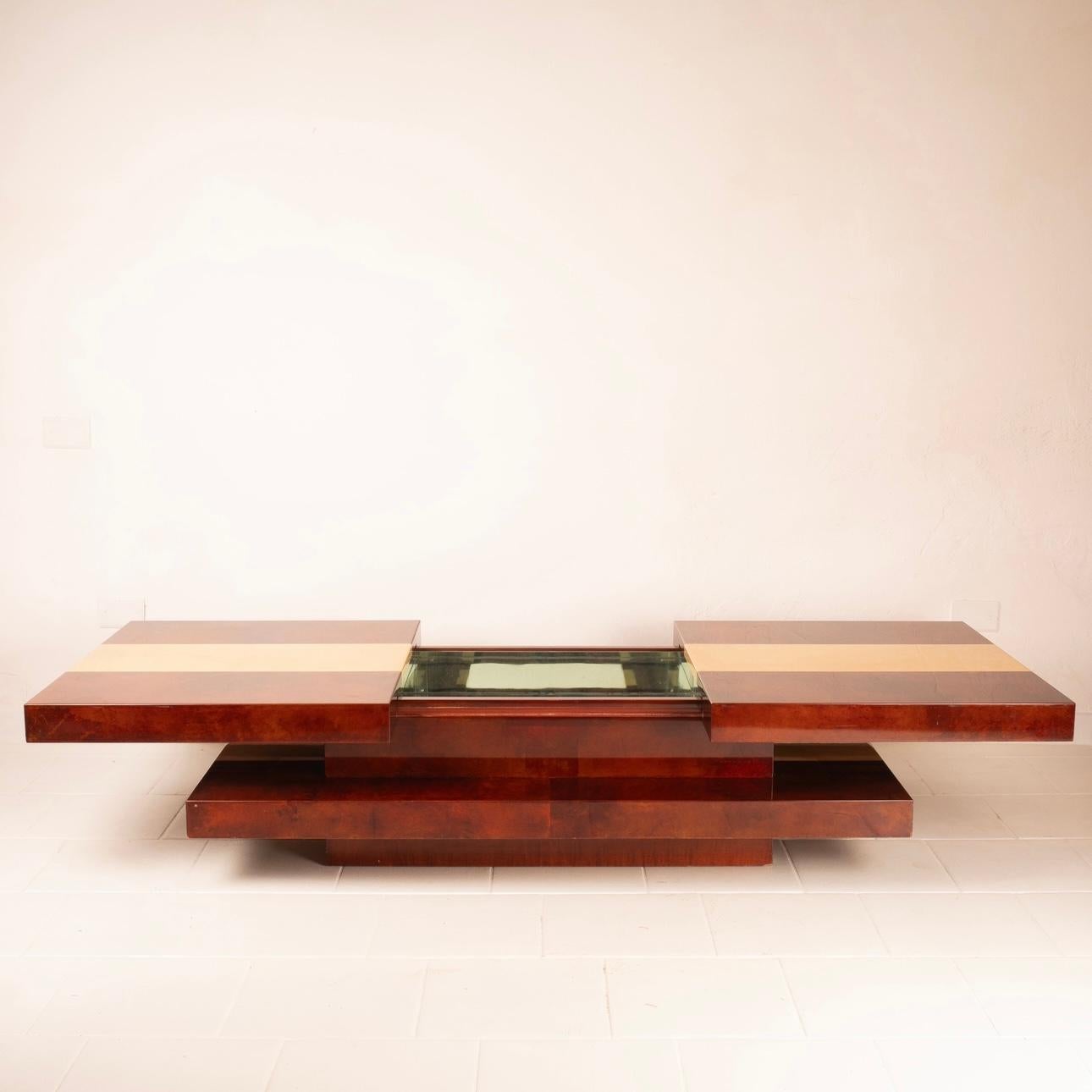 Parchment Bar Table by Aldo Tura for Tura Milano For Sale 2