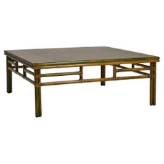 Niedriger Couchtisch aus Bambus von McGuire, 1980er Jahre