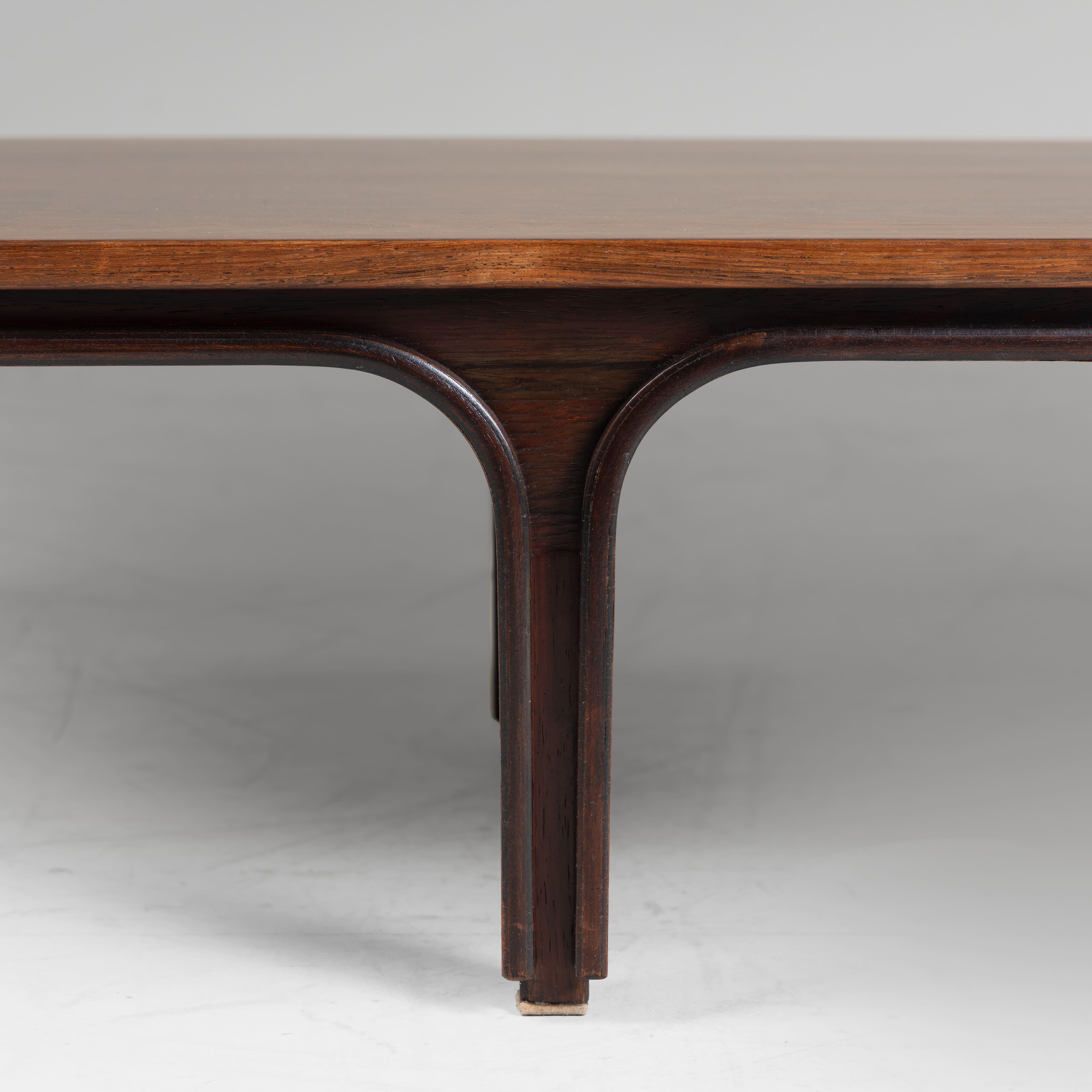 Tavolino basso in legno di Gianfranco Frattini per Bernini, 1960 Madera en venta