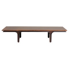 Tavolino basso in legno di Gianfranco Frattini per Bernini, 1960