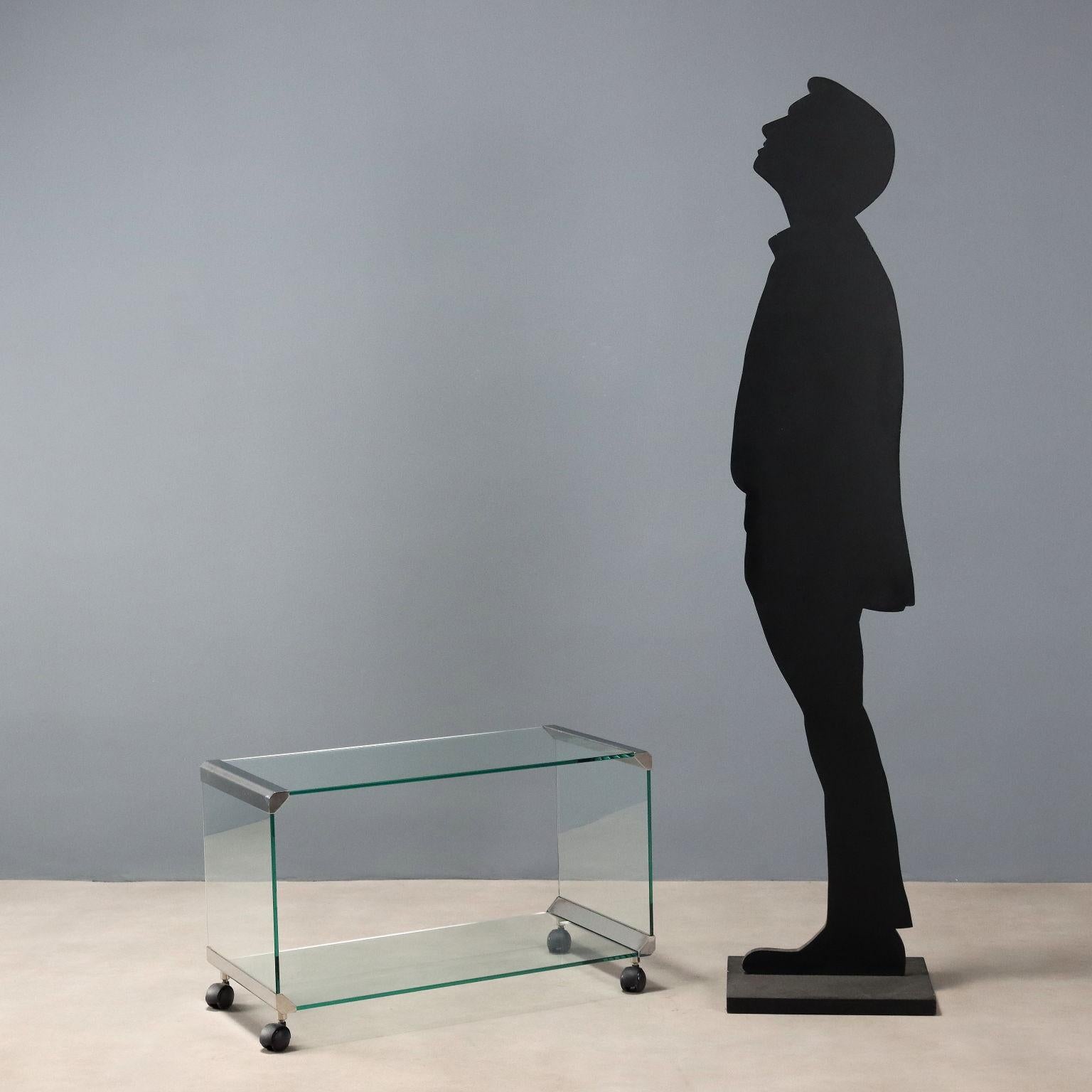 Mid-Century Modern Tavolino con Rotelle Anni '70 Gallotti & Radice For Sale