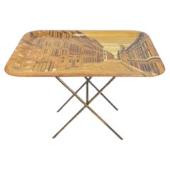 Couchtisch mit Tablett von Piero Fornasetti 1960s