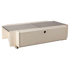 Tavolino da bar vintage anni 60 legno e metallo cromato design Fiarm