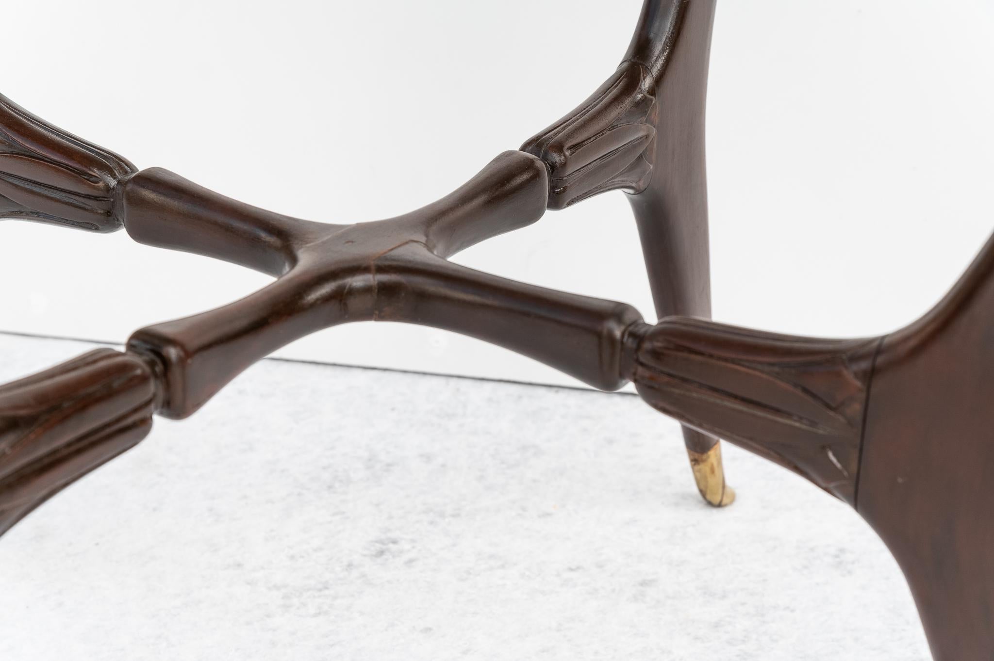 Glass Coffee table, 1950s For Sale