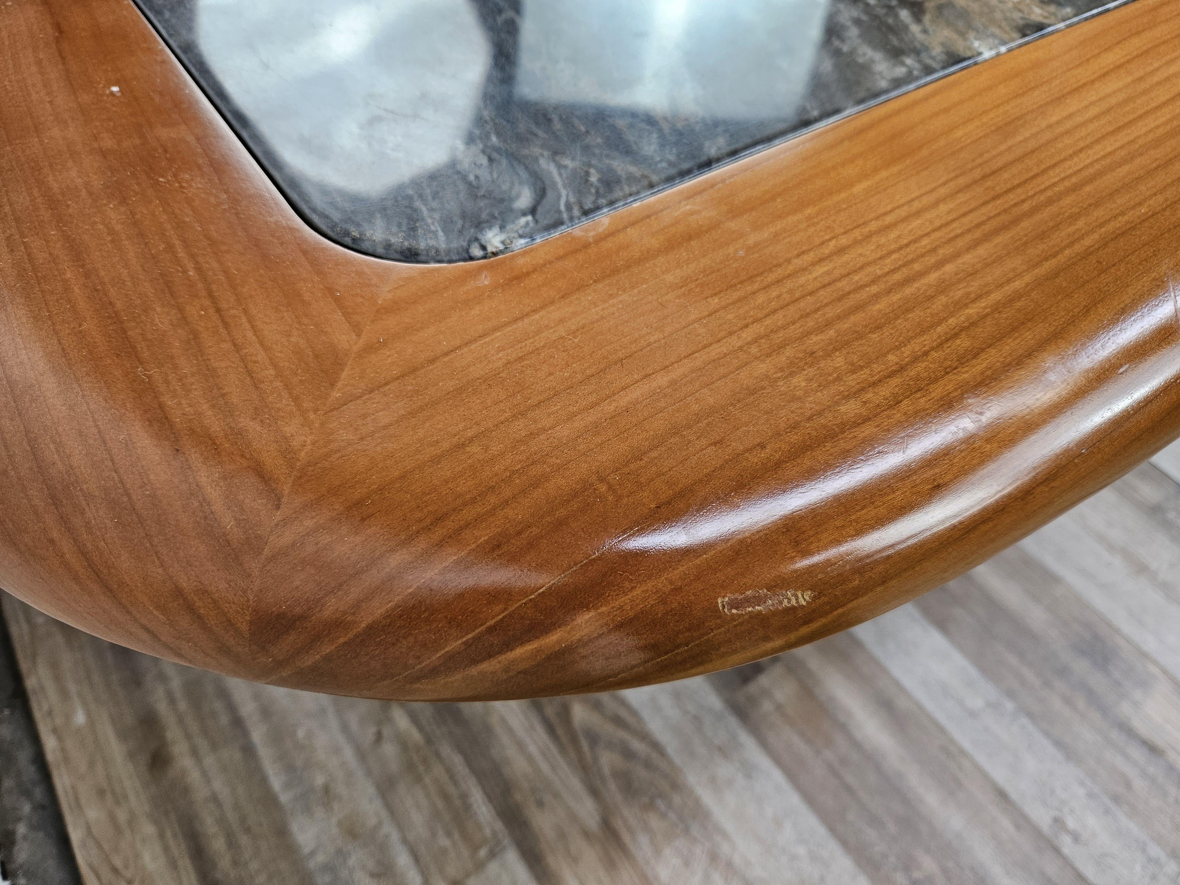Table basse avec plateau en marbre par Hohnert Design, Allemagne, 1960 en vente 3