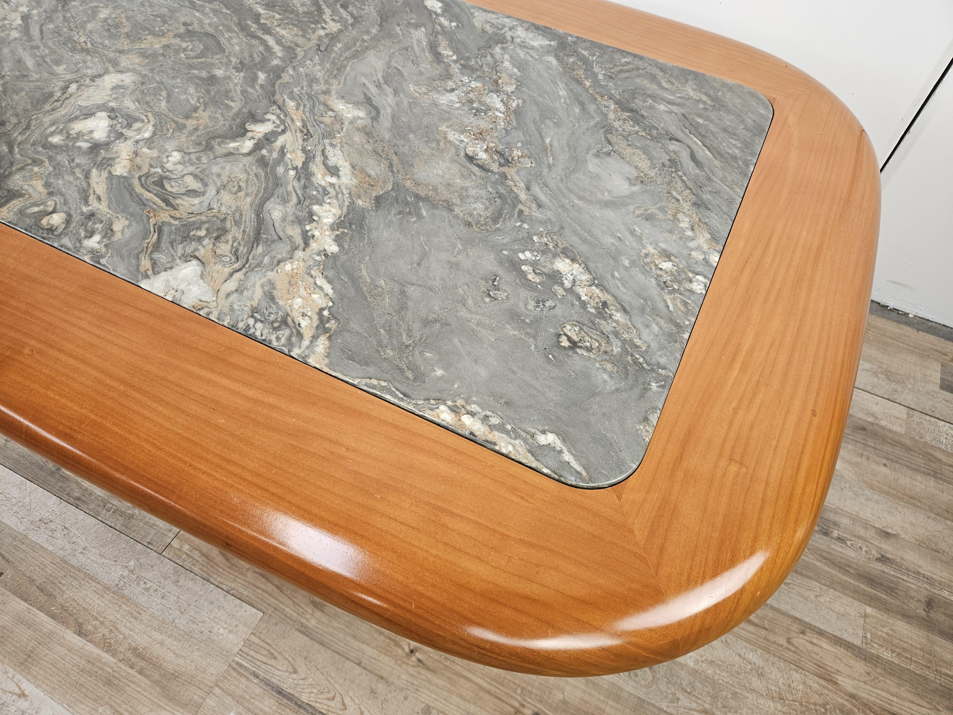 Mid-Century Modern Table basse avec plateau en marbre par Hohnert Design, Allemagne, 1960 en vente