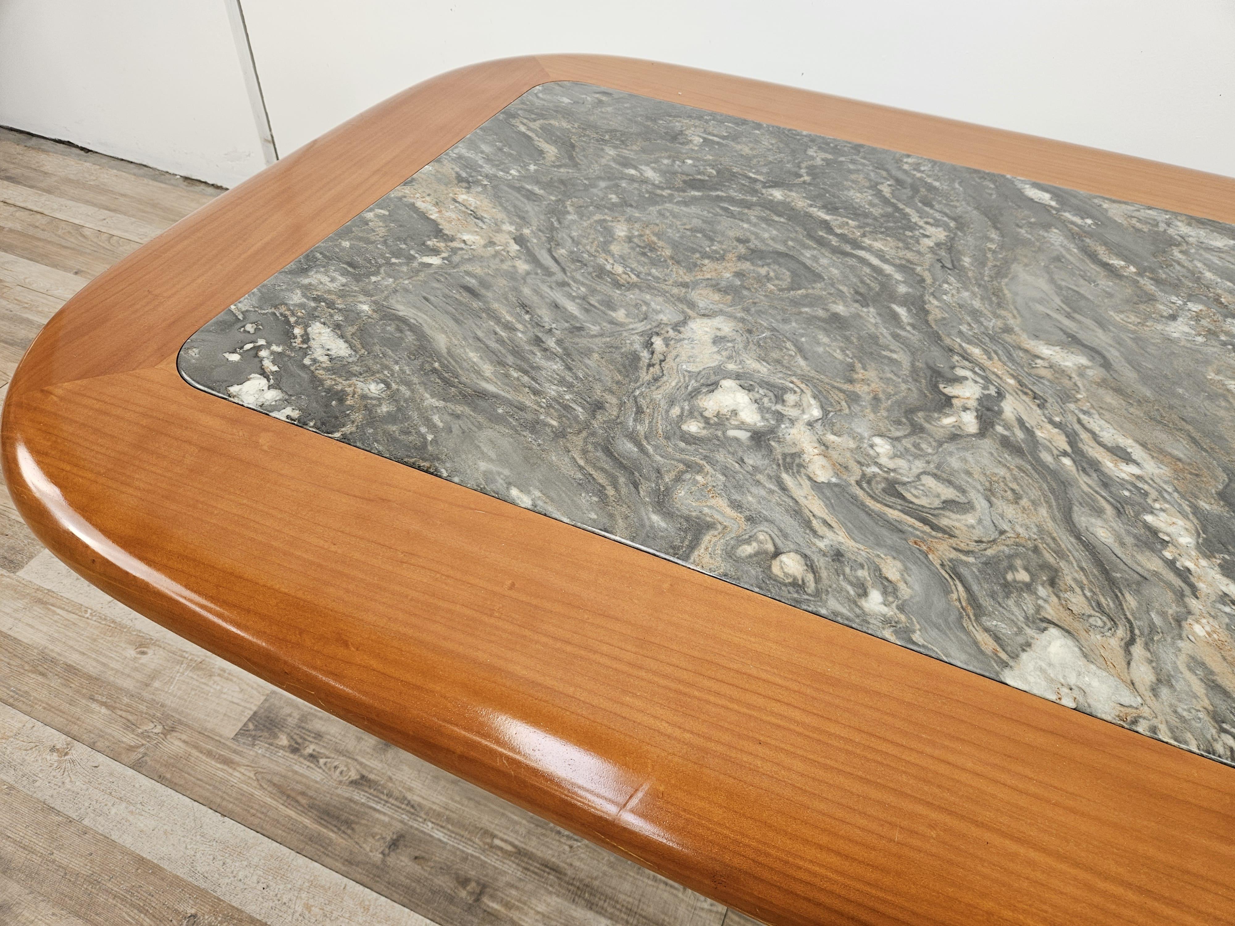 German Table basse avec plateau en marbre par Hohnert Design, Allemagne, 1960 en vente