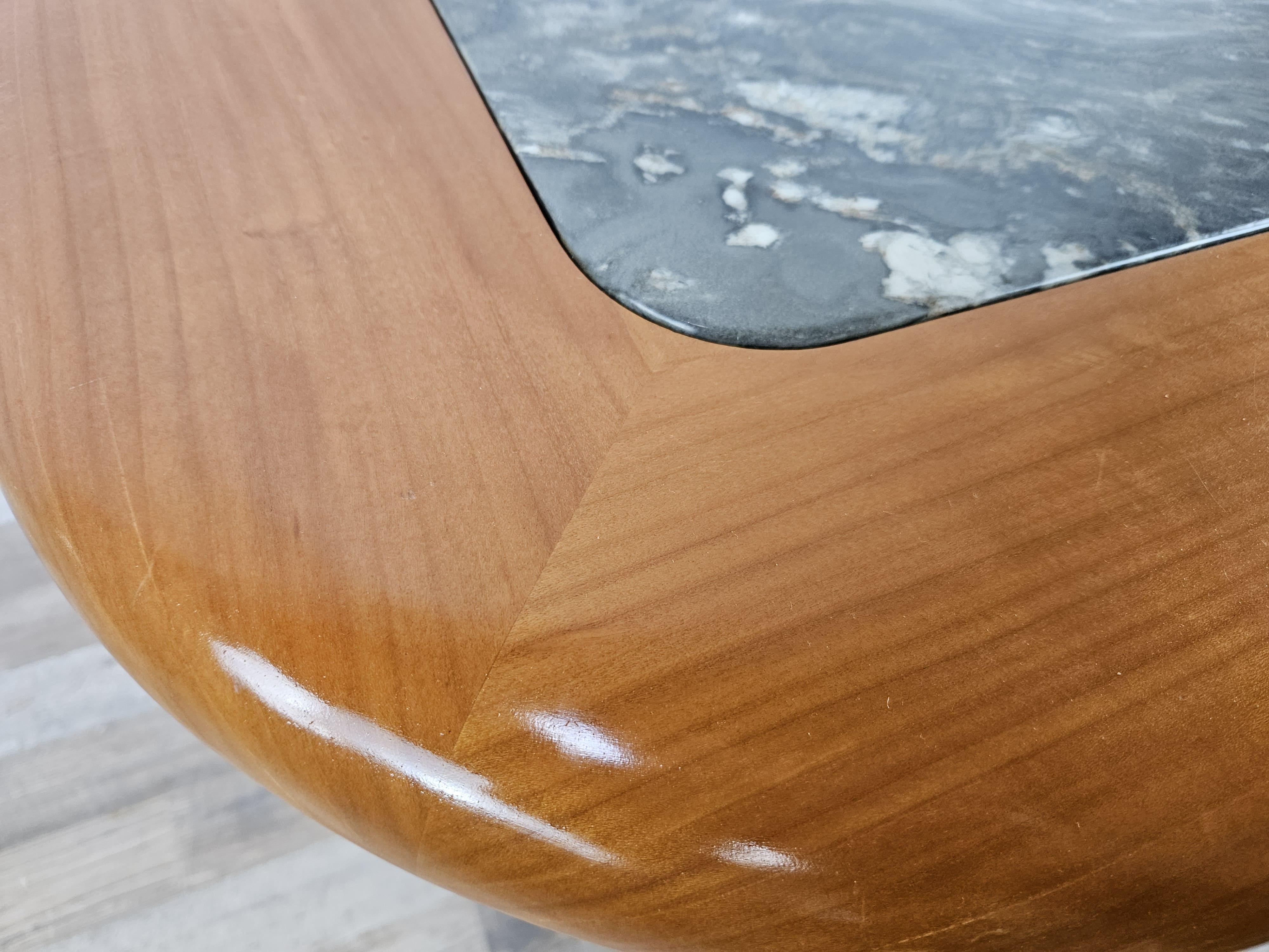 Table basse avec plateau en marbre par Hohnert Design, Allemagne, 1960 Bon état - En vente à Premariacco, IT