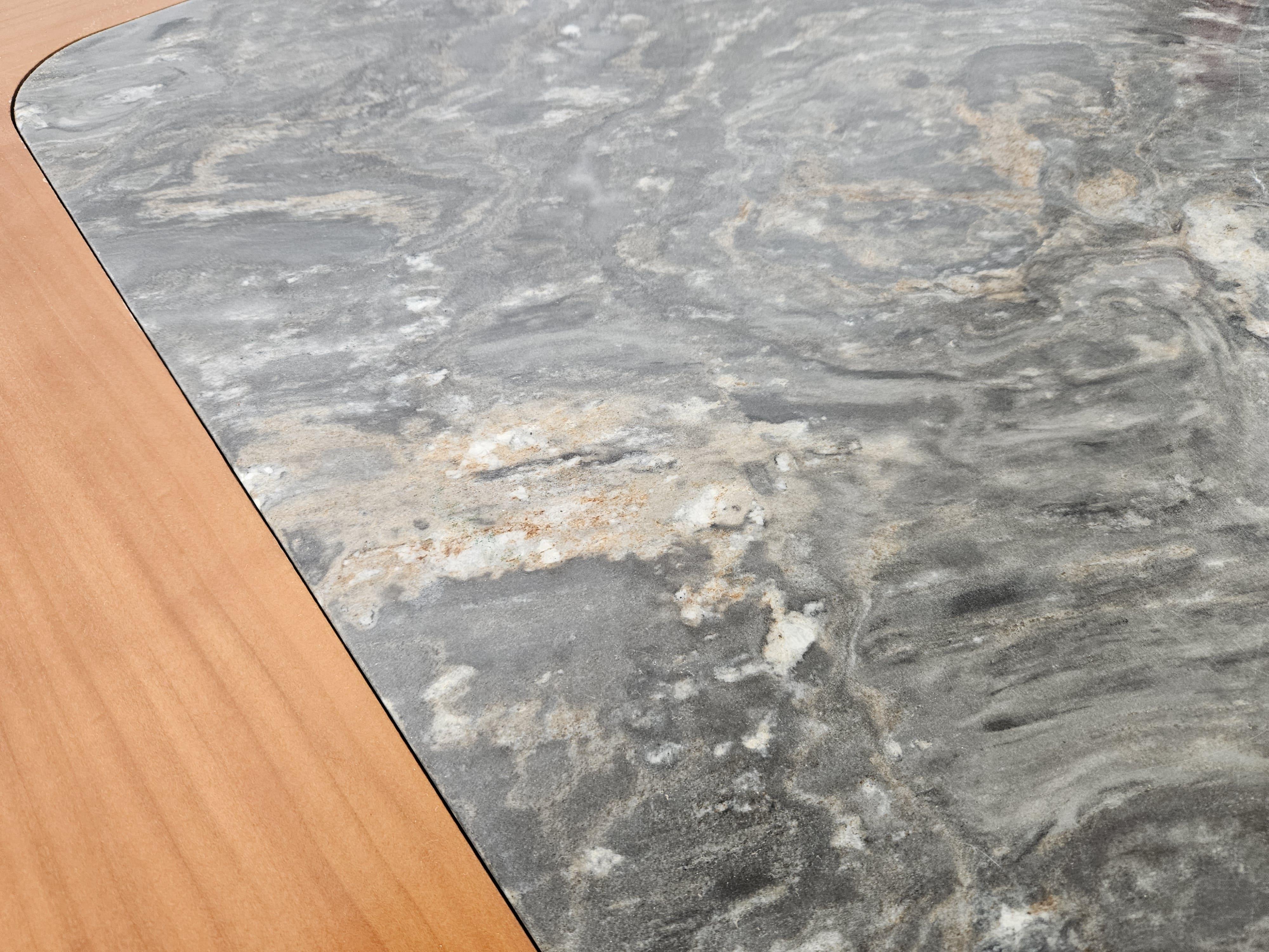 Marbre Table basse avec plateau en marbre par Hohnert Design, Allemagne, 1960 en vente