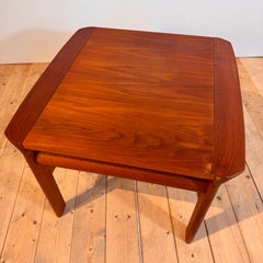 Table basse danoise en teck avec cadre, style « Scandinavian Modern » des années 60