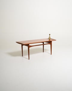 Mesita de café de Tove y Edvard Kind-Larsen, de teca, Dinamarca, años 60