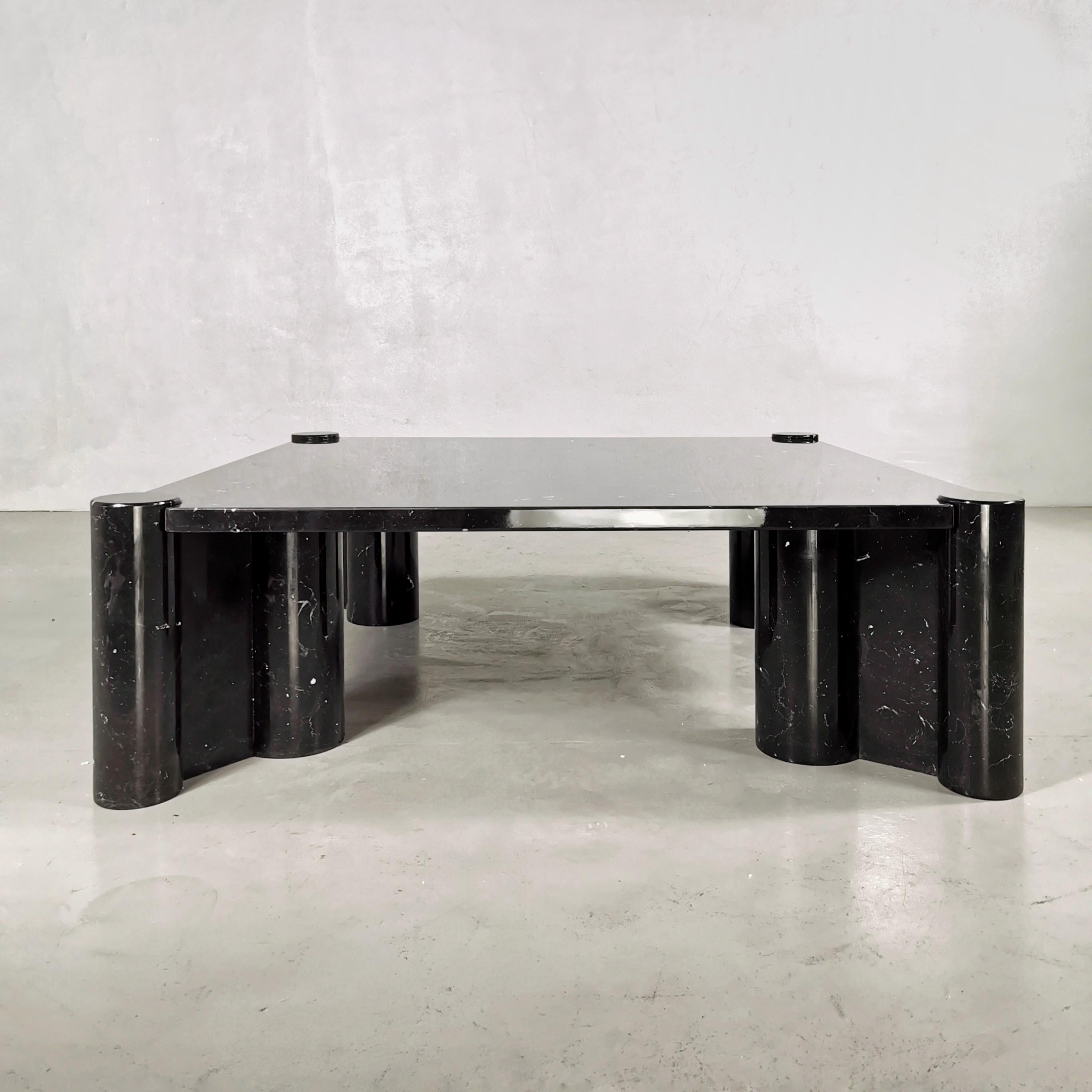Tavolino da caffè Gae Aulenti Jumbo per Knoll in marmo Nero Marquina en venta 1