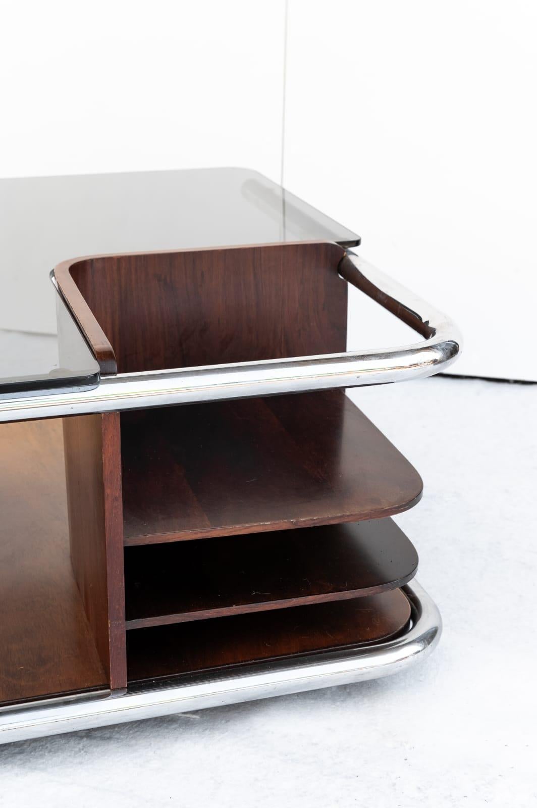 Mid-Century Modern Tavolino da caffè in teak, Anni '70