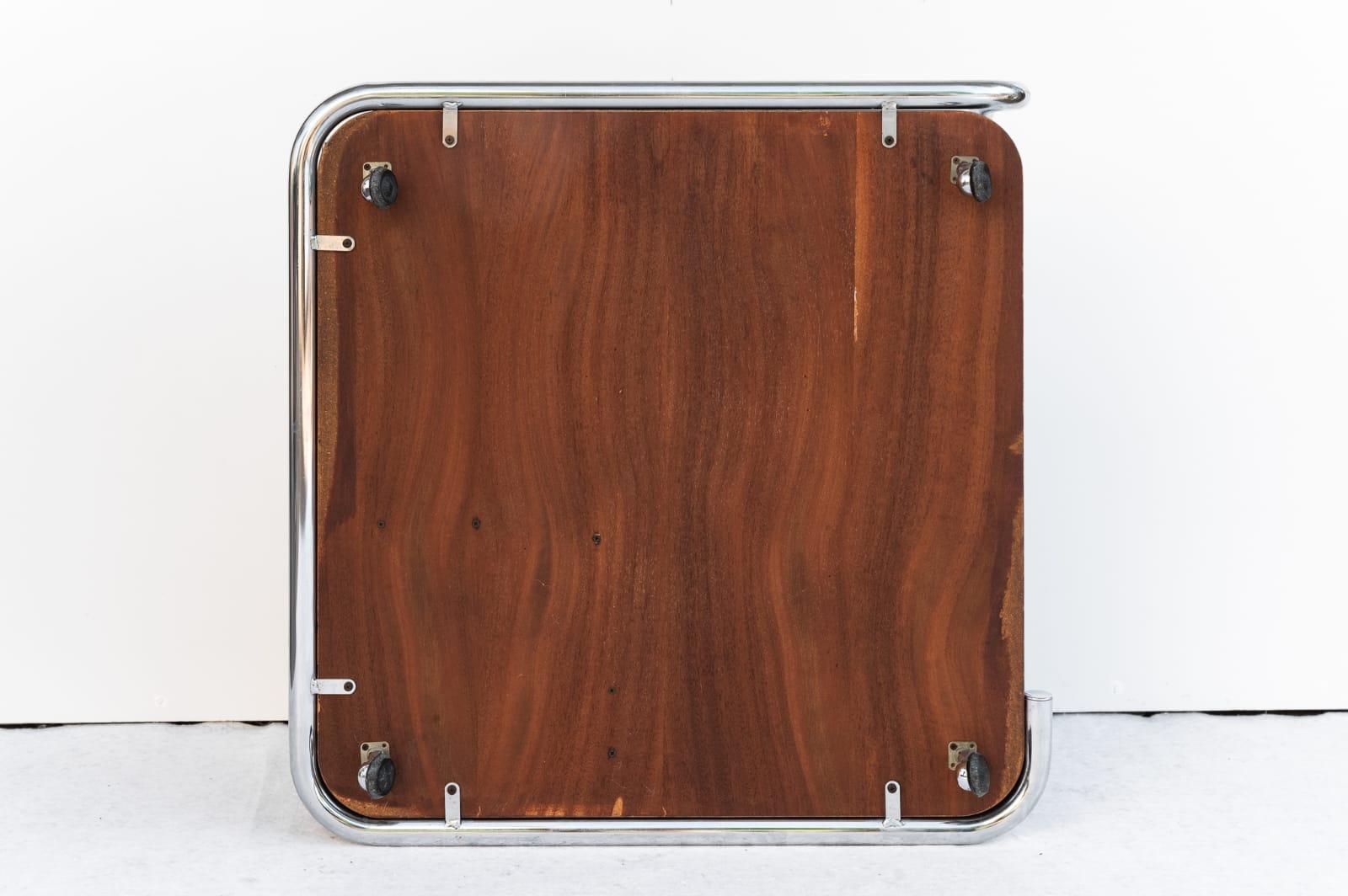 Smoked Glass Tavolino da caffè in teak, Anni '70