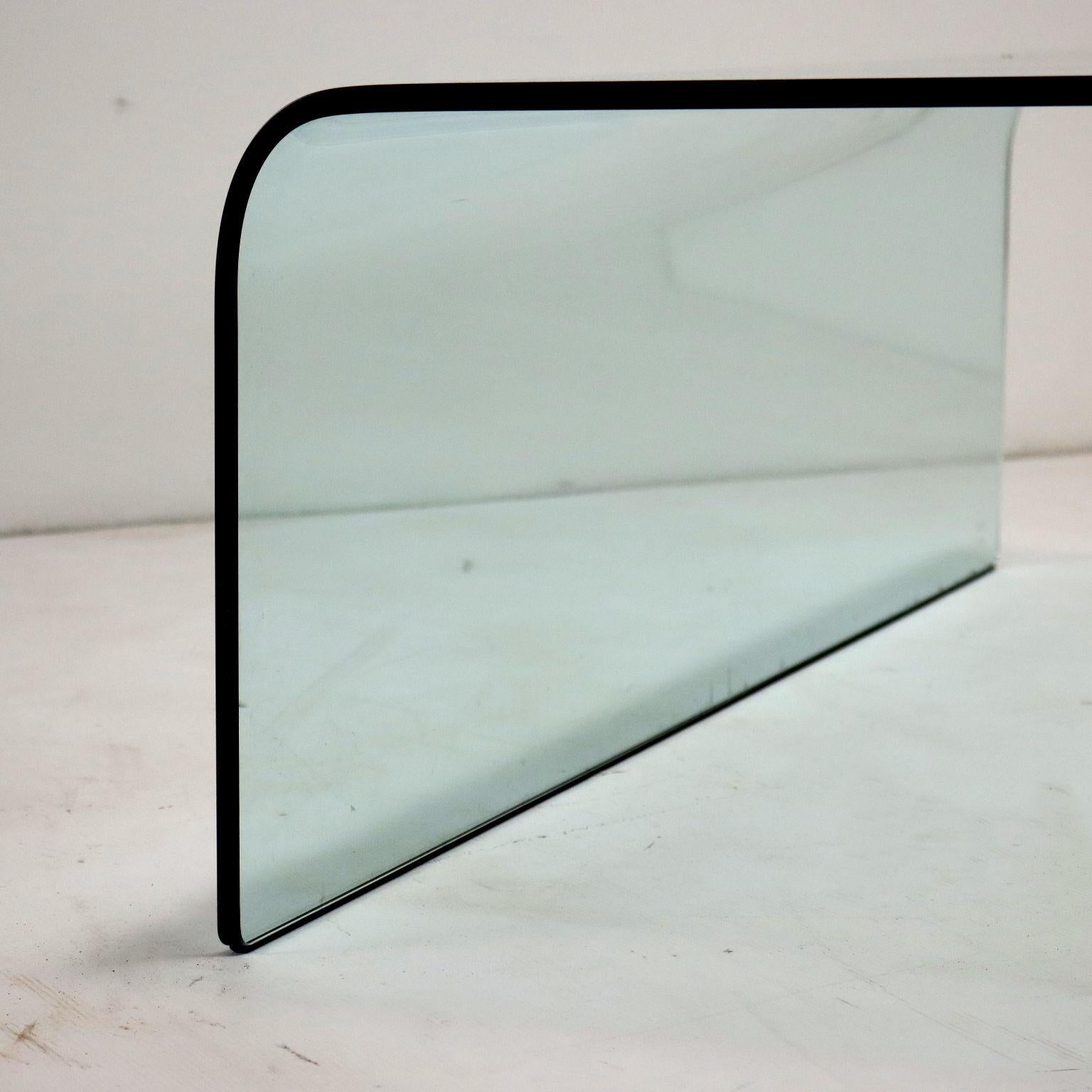 Italian Table basse en verre des années 70 en vente