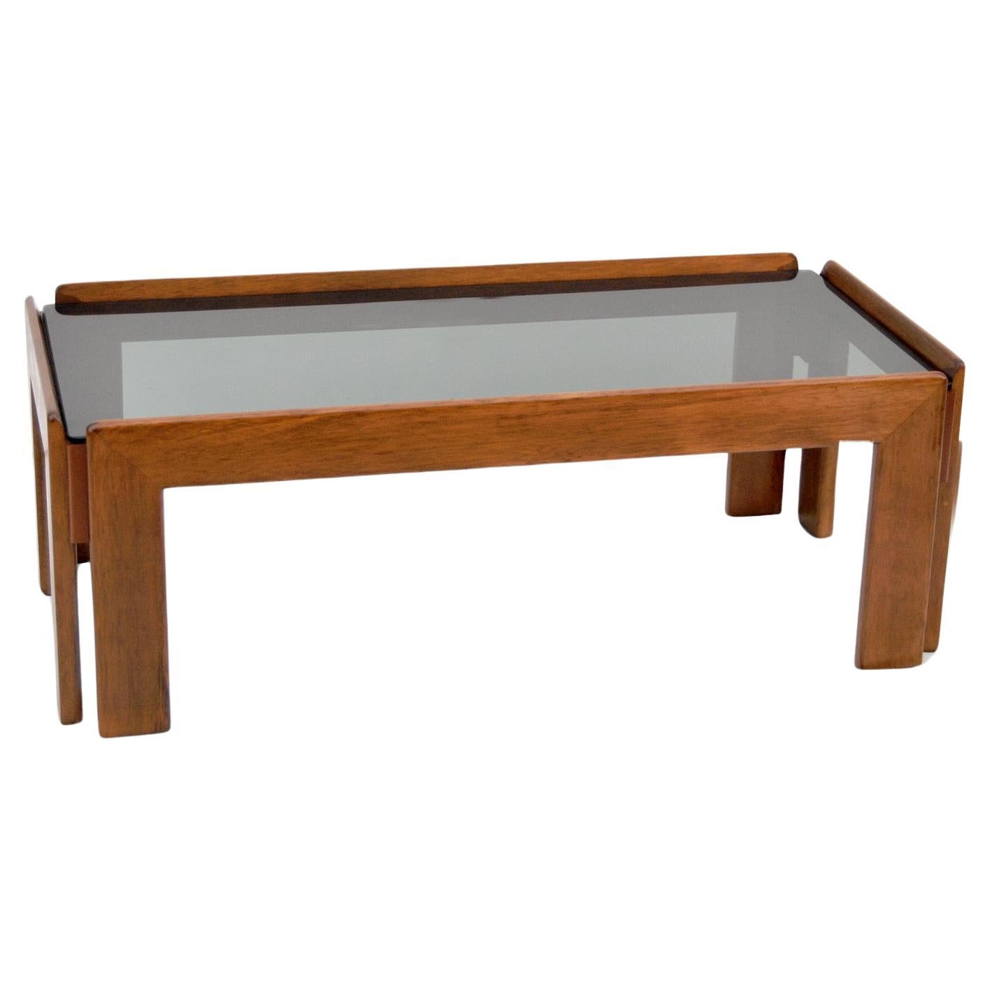 Coffee table in the style of Afra & Tobia Scarpa for Cassina, Italy, 1960  For Sale