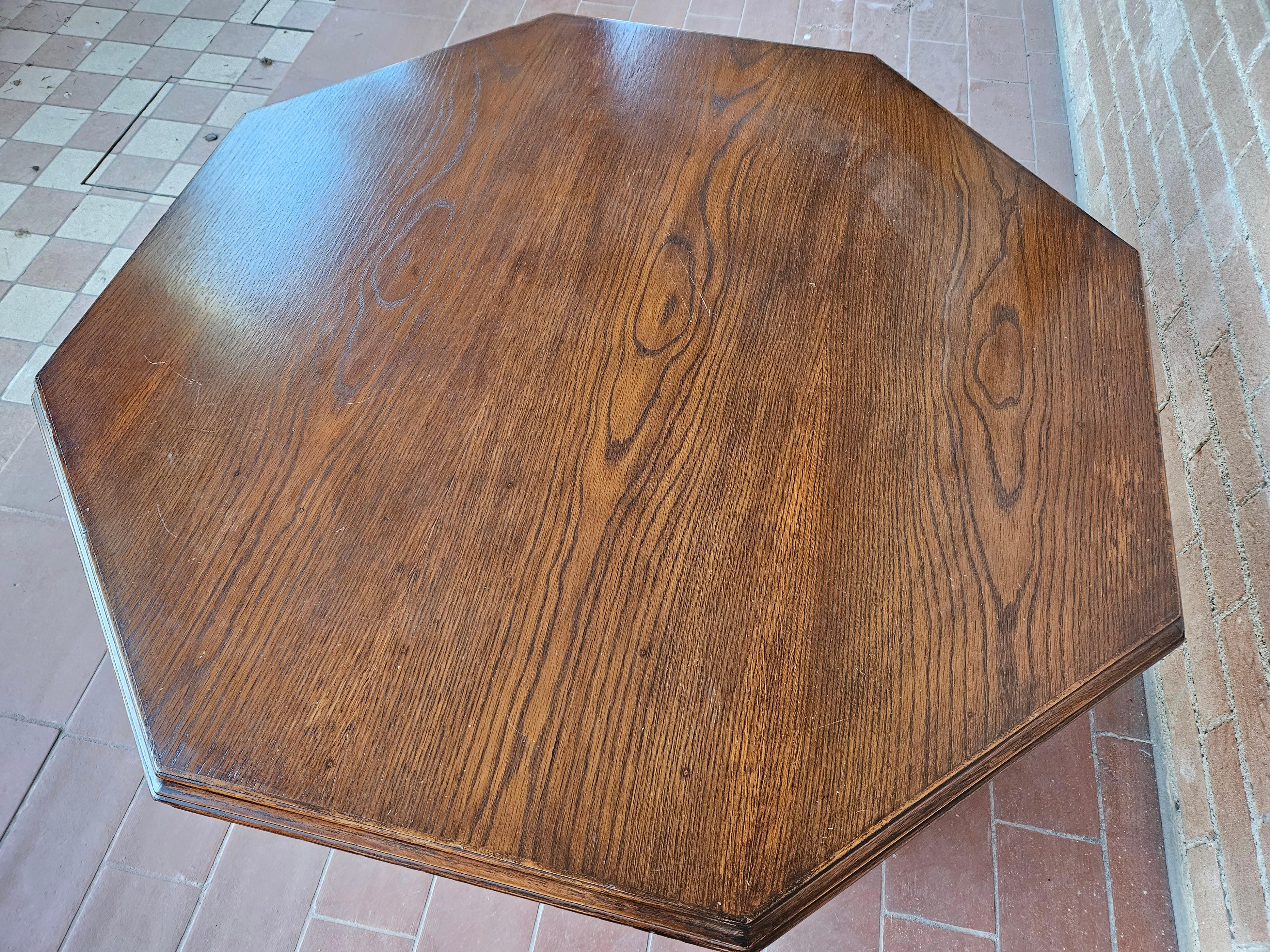 Late 20th Century 20th century octagonal coffee table For Sale