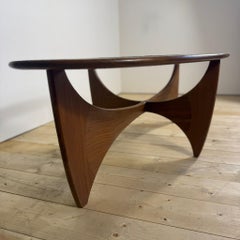 G-Plan Astro Oval Coffee Table in Teak and Glass - Mid-Century Icon