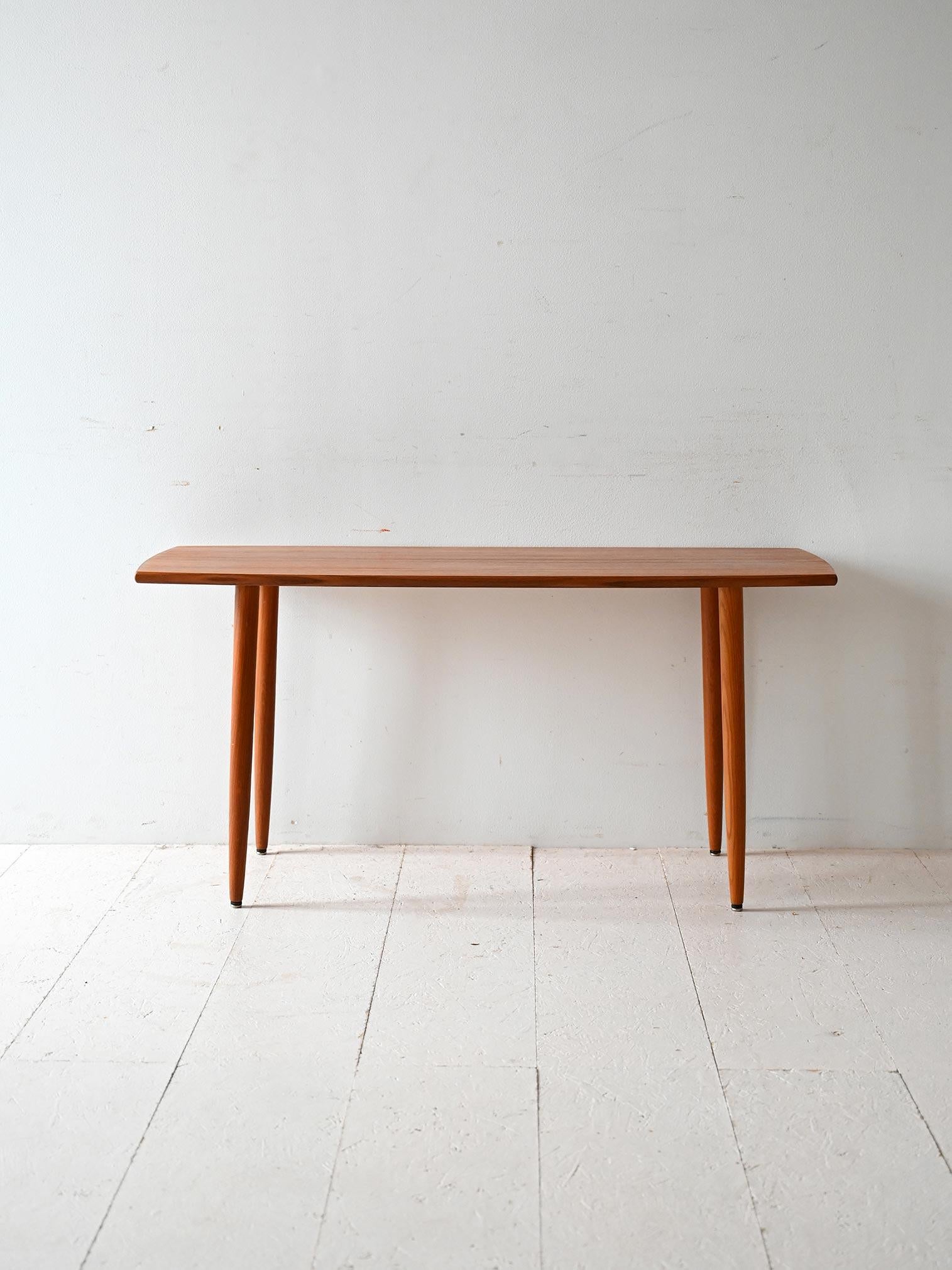 Scandinavian Modern Scandinavian teak coffee table from the 1950s For Sale