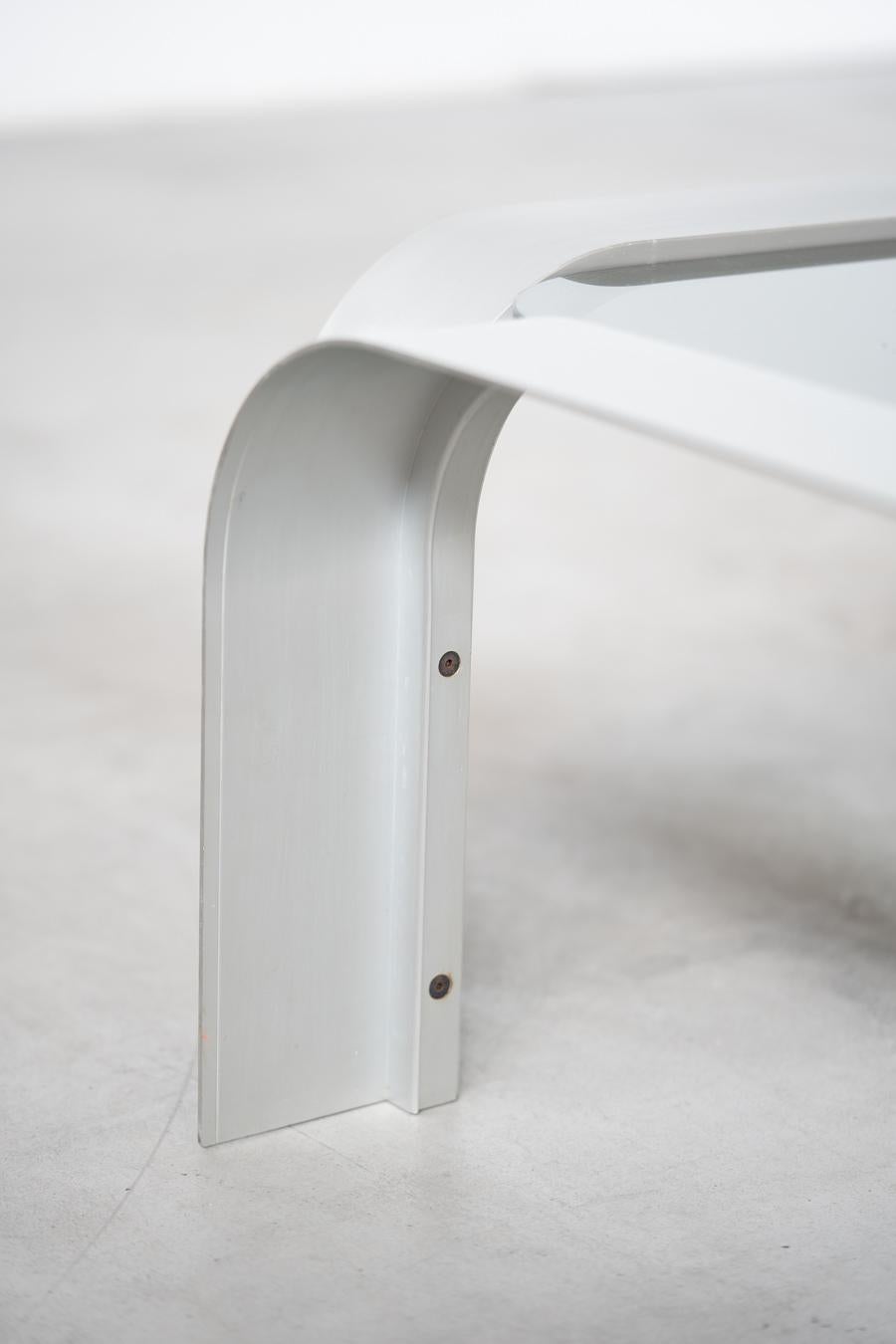 Aluminum Sculptural coffee table, 1960s/'70s For Sale