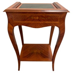 Tavolino da gioco per scacchi in legno Gueridon stile napoleon iii