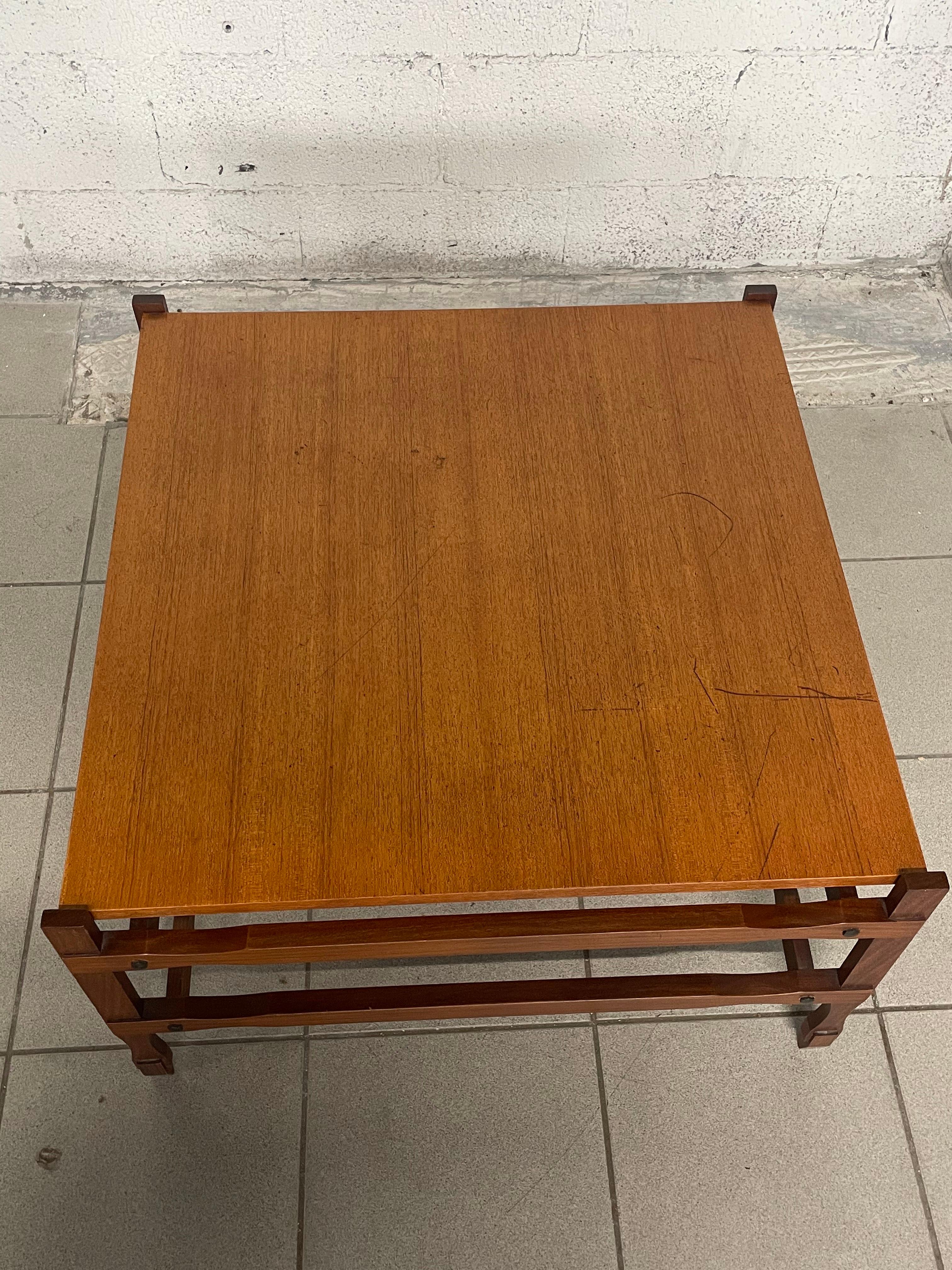 1960s teak coffee table for living room For Sale 4