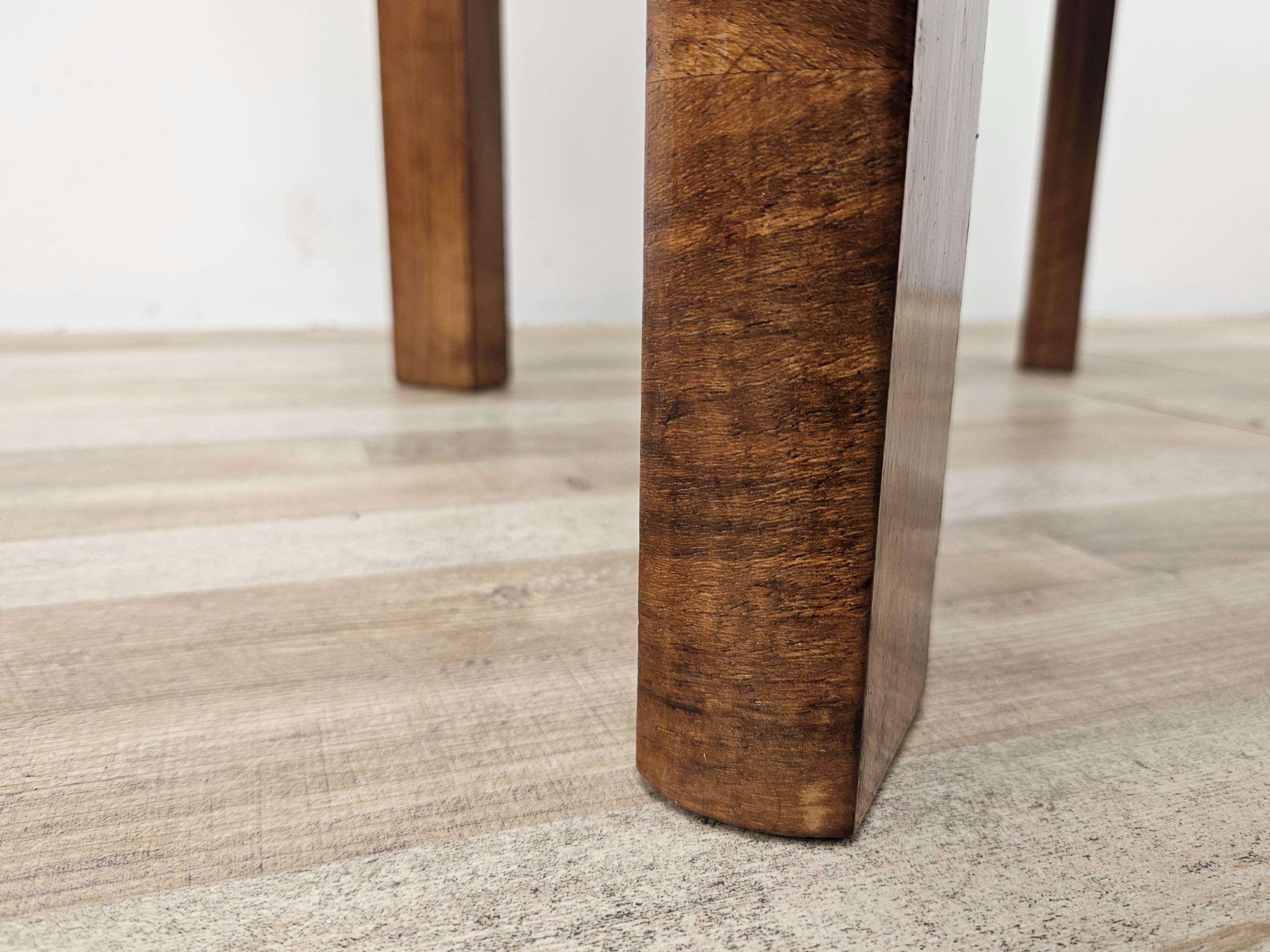 Table basse Art Déco des années 1940 en racine de noyer en vente 8