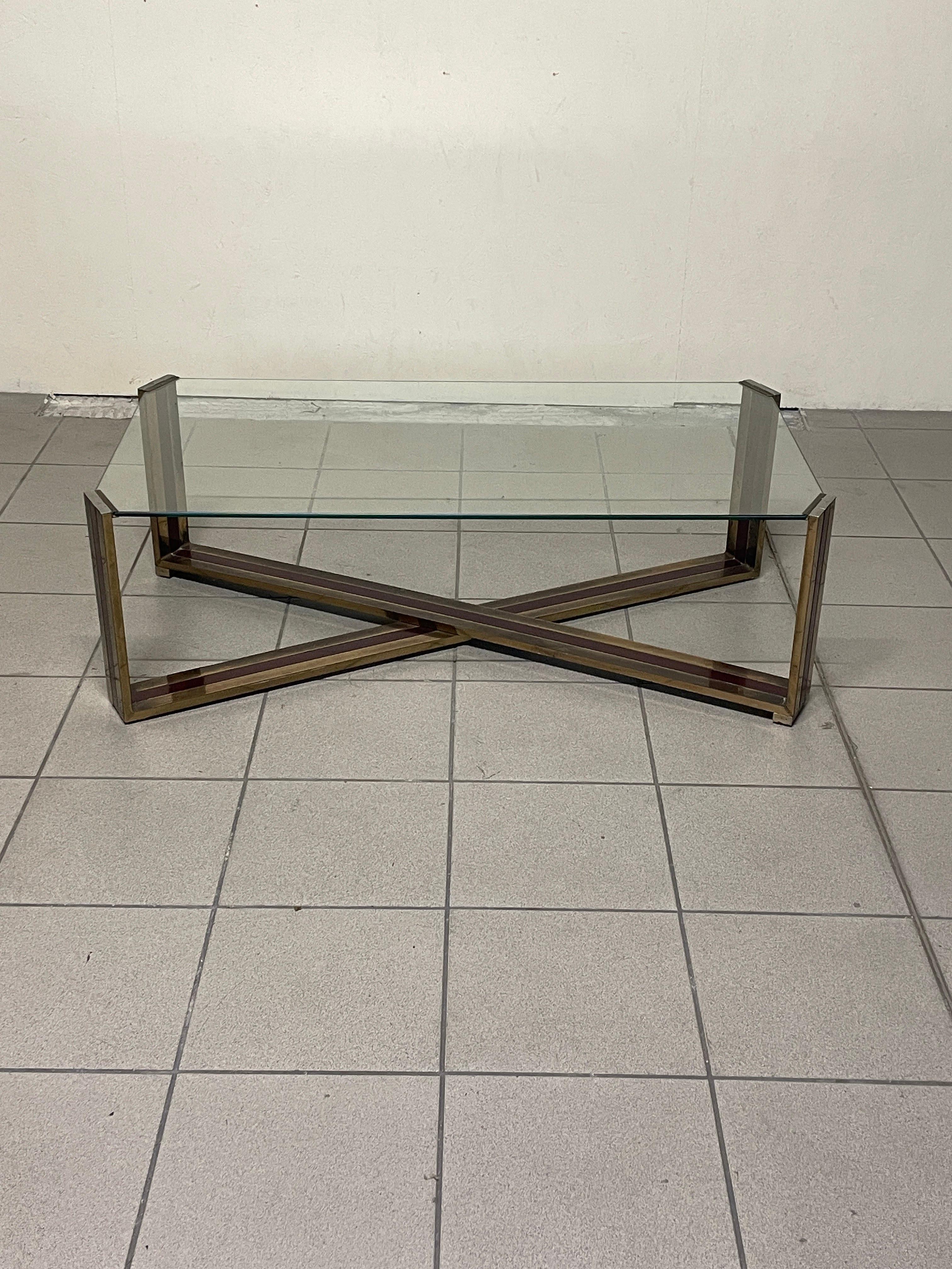 Mesa de centro atribuida a Romeo Rega, años 70 Regencia de Hollywood en venta