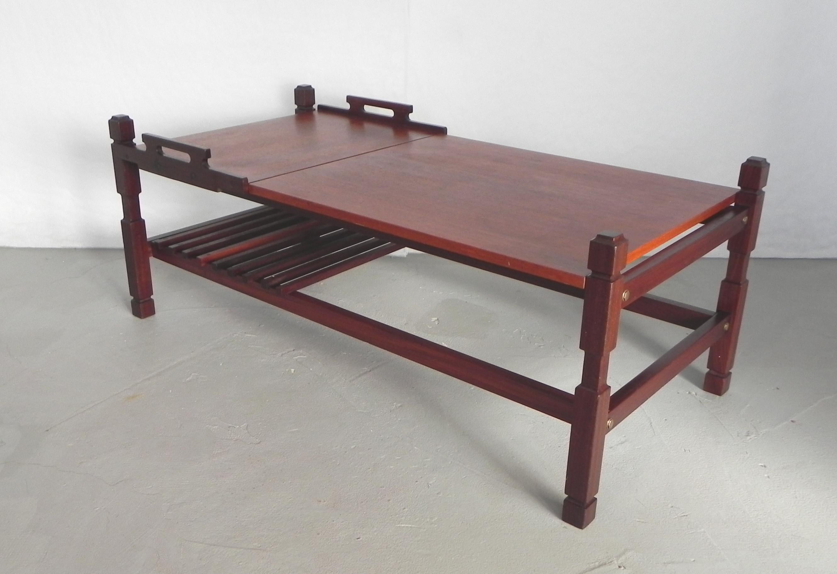 coffee table with tray, 1960s For Sale 3