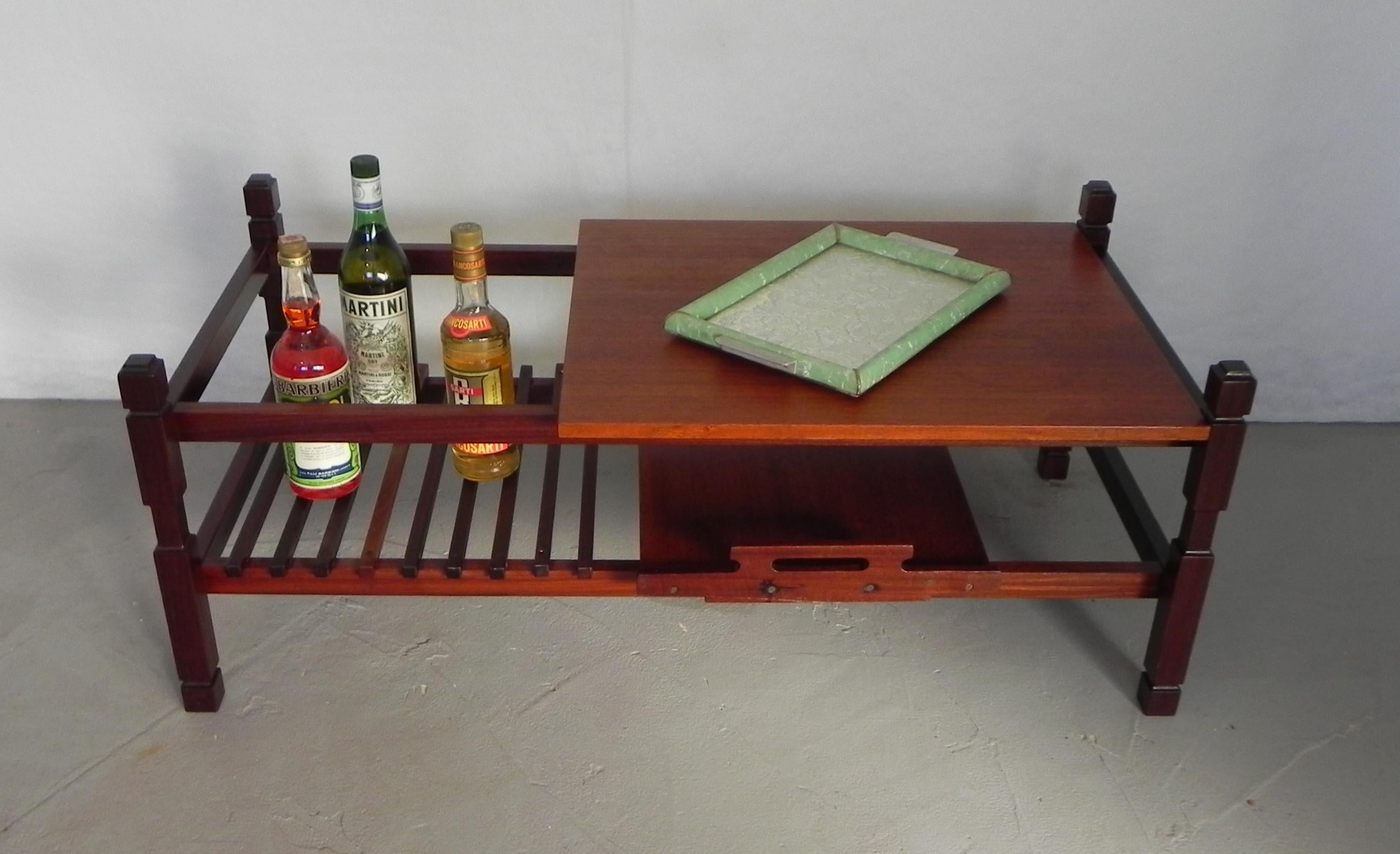 coffee table with tray, 1960s For Sale 7