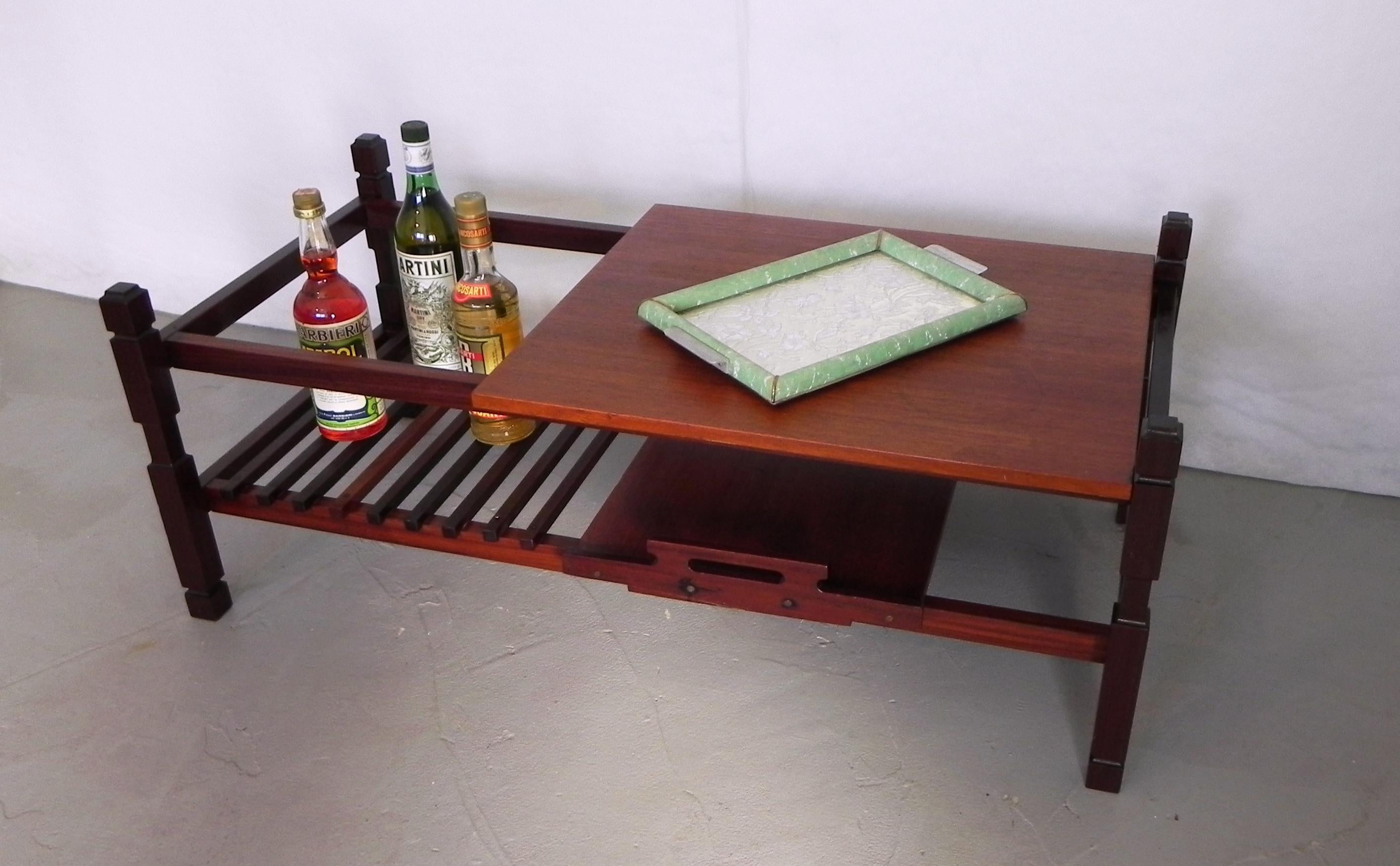 coffee table with tray, 1960s For Sale 9